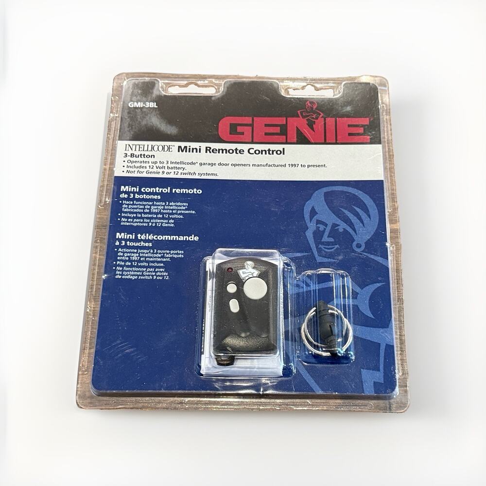 Genie GMI-3BL Intellicode Mini Remote Control 3-Button Garage Door Opener New
